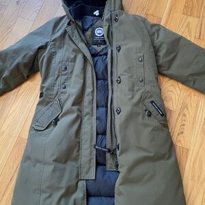 Knee length Canadian goose winter coat